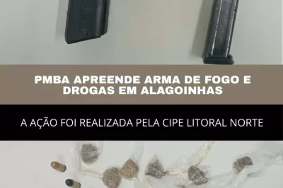 CIPE Litoral Norte realiza ação com apreensão de arma e drogas em Alagoinhas
