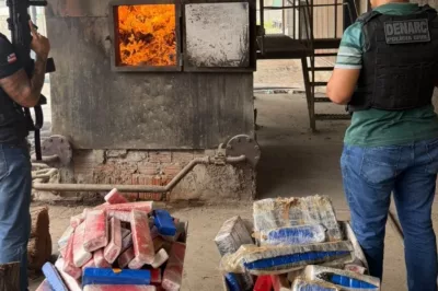 Polícia Civil incinera aproximadamente 1,8 tonelada de maconha durante a Operação NEXUS em Juazeiro