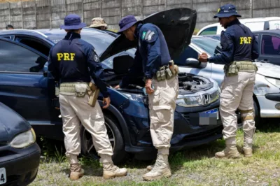 PRF na Bahia recupera veículos com adulteração e registros de roubo
