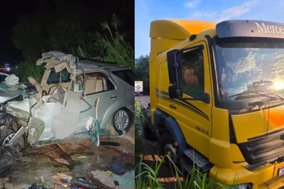 Acidente na BR-101 em Teixeira de Freitas deixa três mortos após colisão entre caminhão e SUV