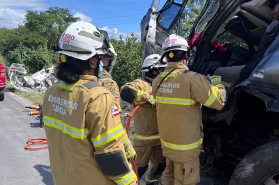 Bombeiros alertam para cuidados em viagens noturnas após acidente fatal na BR-116
