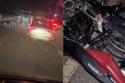 Acidente deixa motociclistas feridos em trecho da estrada em Quixabeira