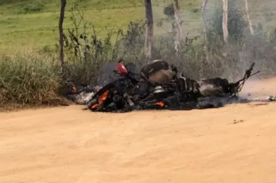 Colisão entre motos deixa trabalhador morto e outro ferido em estrada rural de Lafaiete Coutinho