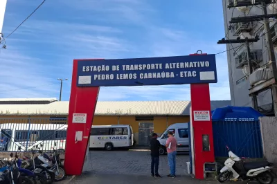 Ação na Estação de Transporte Alternativo marca Dia do Motorista